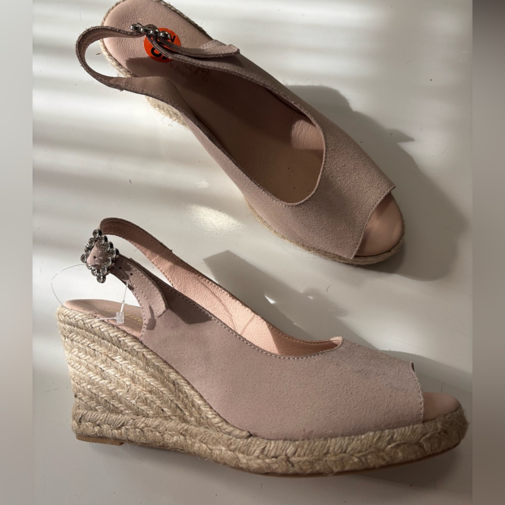 Paseart suede espadrille Wedge Sandals‎